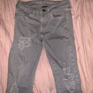 Gray American Eagle jeans